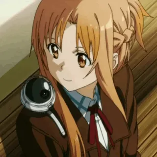💞 Asuna Yuuki Sword Art Online anime, girl, kawaii, character, sword art online, asuna whatsapp sticker