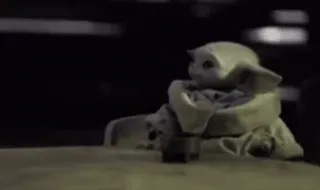 😐 Baby Yoda малыш йода, грогу, звездные войны, милый, мандалорец telegram sticker
