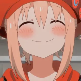 🥤 animé, dessin animé, fille, souriante, mignon telegram sticker