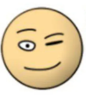 🌟 表情符号, 笑脸, 眨眼 telegram sticker