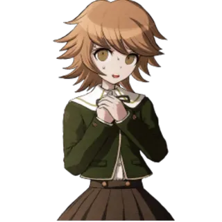 😰 Chihiro Fujisaki Danganronpa Anime, Videogioco, Carino, Personaggio, Bruna telegram sticker