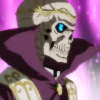 💀 Momonga Overlord Anime, Squelette, Mage, Fantaisie, Overlord, Momonga telegram sticker