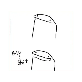 😀 Holy Shit funny, meme, offensive telegram sticker