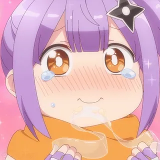 🥲 Anime, Kreskówka, Słodkie, Kawaii, Płacz, Dziewczyna telegram sticker