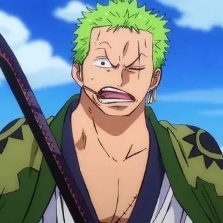 🌽 Zoro One Piece Zoro, One Piece, anime, manga, swordsman, pirate telegram sticker