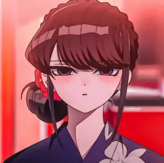 Komi can't communicate @animecuteth whatsapp stickers