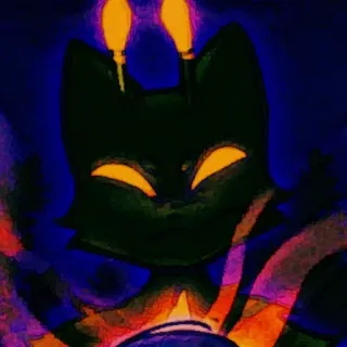 ❇️ kot, zwierzę, kreskówka, naklejka, postać telegram sticker