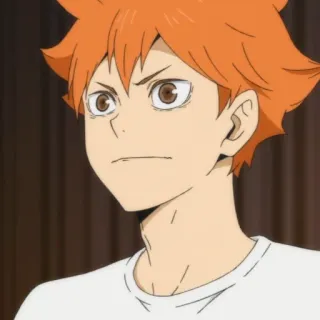 ☀️ Hinata Shoyo Haikyuu!! anime, character, hinata, shoyo, haikyuu, volleyball telegram sticker