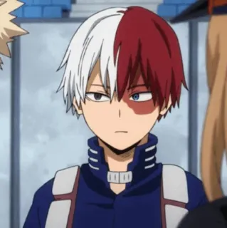🥢 Shoto Todoroki My Hero Academia Anime, Manga, My Hero Academia, Shoto Todoroki, Postać, Fanart telegram sticker