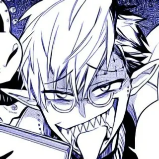 🫐 Anime, Manga, Personaggio, Illustrazione, Fantasy, Mostro telegram sticker