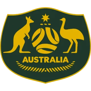 🇦🇺 AUSTRALIA australia, kangaroo, emu, football, soccer, national emblem, crest, sports, australian national team telegram sticker