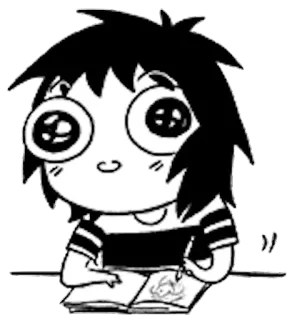 ✨ gambar, kartun, sketsa, anime, imut, cewek telegram sticker
