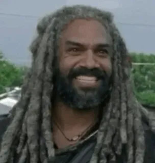 😁 King Ezekiel The Walking Dead zombie, król, strach, żywe trupy, apokalipsa telegram sticker