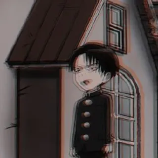 ☕ Levi Ackerman Attack on Titan anime, manga, Attack on Titan, Levi Ackerman, fan art, Japanese animation telegram sticker