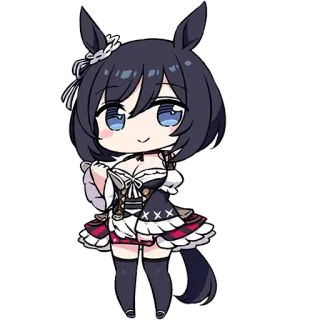 🙂 anime, chibi, character, cartoon, cute, mascot telegram sticker