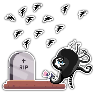 Страшный Няха telegram stickers