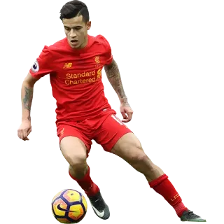 ❤️ Philippe Coutinho calcio, calcio, Liverpool, giocatore, sport, atleta whatsapp sticker