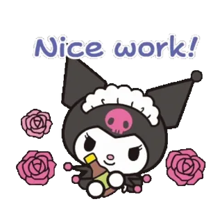 Kuromi 🖤 telegram stickers