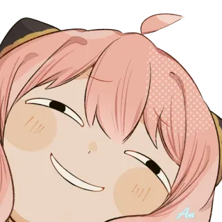 😏 Anya Forger Spy × Family アーニャ・フォージャー, SPY×FAMILY, アニメ, ドヤ顔, ハッピー, かわいい telegram sticker
