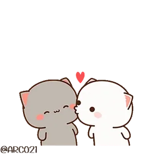 ๐ cute, kiss, love, cat, adorable, kawaii, sticker telegram sticker
