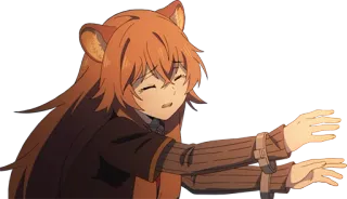 😭 Raphtalia Rising of the Shield Hero Anime, Raphtalia, Shield Hero, Isekai, Tanuki telegram sticker
