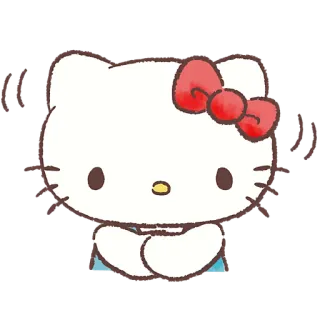 😮 Hello Kitty hello kitty, sanrio, kot, słodkie, naklejka, kreskówka, kawaii telegram sticker
