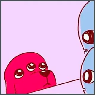 👀 alien, monster, cartoon, three eyes, creature telegram sticker
