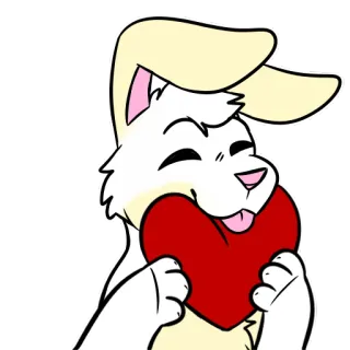 ❤️ Bunny telegram sticker