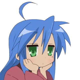 😶 Konata Izumi Lucky Star Anime, Chica, Konata, Lucky Star, Manga telegram sticker