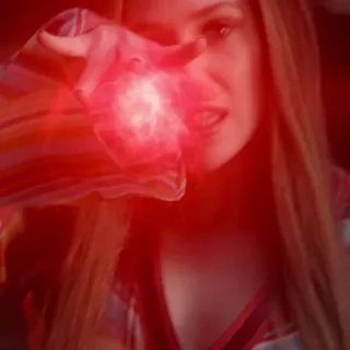 ❤️ Scarlet Witch Алая Ведьма, Marvel, Супергерой, Магия, Женщина, Элизабет Олсен whatsapp sticker
