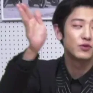 😑 gesture, hand, Korean, man, offensive gesture telegram sticker