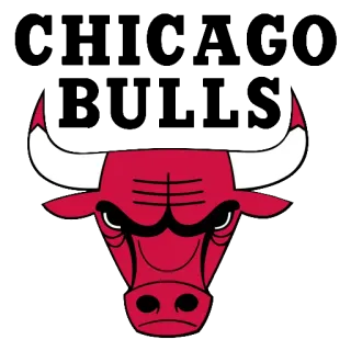 🏀 Chicago Bulls, Toro, Animale, Sport, Pallacanestro, Logo telegram sticker