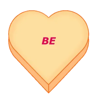 💝 BE caramelo, corazón, amor, san valentín, dulce telegram sticker