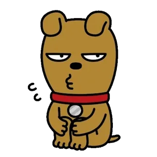 💬 perro, dibujo animado, personaje, pegatina telegram sticker