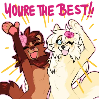 ✨ YOU'RE THE BEST!! whatsapp sticker