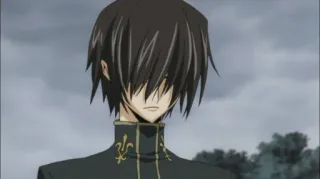 😔 Lelouch Lamperouge Code Geass Anime, Ernst, Männlich, Schüler, Japanisch telegram sticker