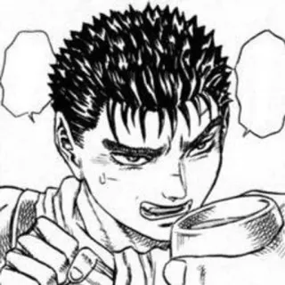 ➿ Guts Berserk Anime, Manga, Berserk, Guts, Personage, Zwaard telegram sticker