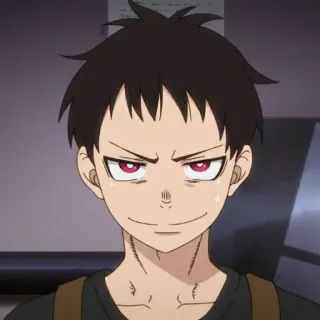 🔥 Shinra Kusakabe Fire Force Anime, Fire Force, Shinra Kusakabe, Charakter, Animation whatsapp sticker