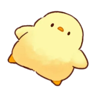 😵 ลูกเจี๊ยบ, นก, สีเหลือง, น่ารัก, สัตว์, การ์ตูน telegram sticker