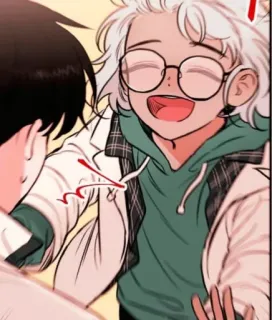 😊 动漫, 卡通, 角色, 友谊, 微笑, 快乐 telegram sticker
