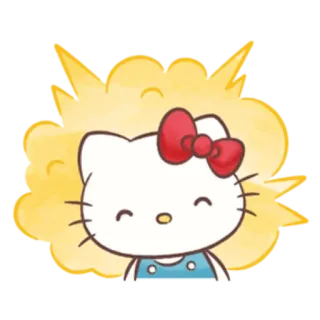 😀 Hello Kitty gattino, gatto, carino, kawaii, cartoni animati telegram sticker