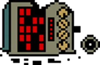 💔 8 bits, Retro, Ordenador, Pixel art whatsapp sticker