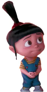 😕 Agnes Despicable Me Cartoon, Figur, Agnes, Ich Einfach Unverbesserlich, süß, Mädchen telegram sticker