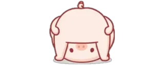 👑 pig, animal, cute, cartoon telegram sticker