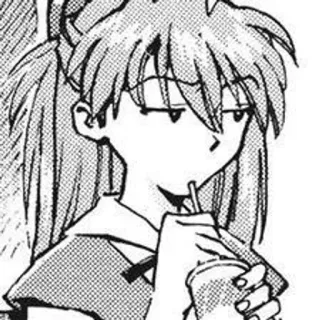 👾 Asuka Langley Sohryu Neon Genesis Evangelion anime, manga, evangelion, asuka, character, drinking, portrait, girl telegram sticker