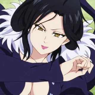 ✨ Merlin The Seven Deadly Sins Anime, Merlin, penyihir, The Seven Deadly Sins, Manga telegram sticker