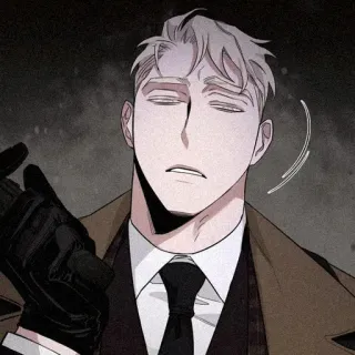 🌹 mężczyzna, rękawiczki, garnitur, postać, sztuka, ilustracja telegram sticker