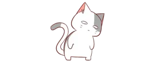 😕 gato, animal, adesivo, desenho animado, fofo, ilustração telegram sticker