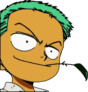 🌱 Zoro One Piece anime, one piece, zoro, roronoa zoro, swordsman, pirate telegram sticker