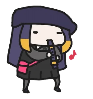 🎶 Ninomae Ina'nis Hololive vtuber, anime, music, Ninomae Ina'nis, Hololive, character telegram sticker